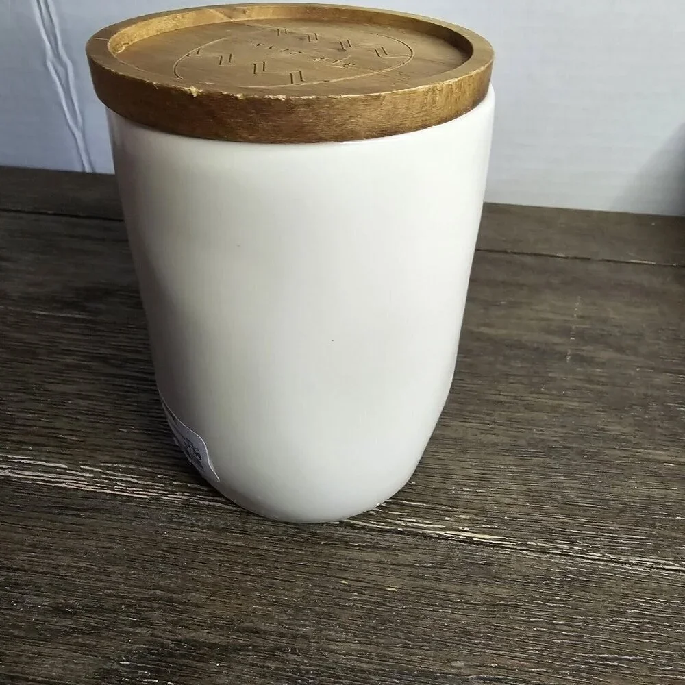 Rae Dunn Artisan Peep Peep Tall Easter Mug Gold Yellow Handle Wood Top 2021